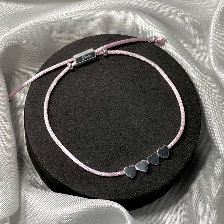 Cord Hearts Bracelet